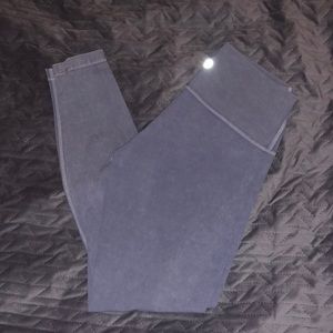 Grey/Blue Wunder Under Lulu Leggings 28”